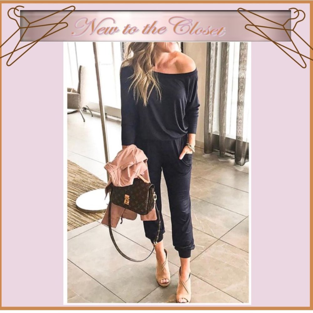 Drop Shoulder Jumpsuit